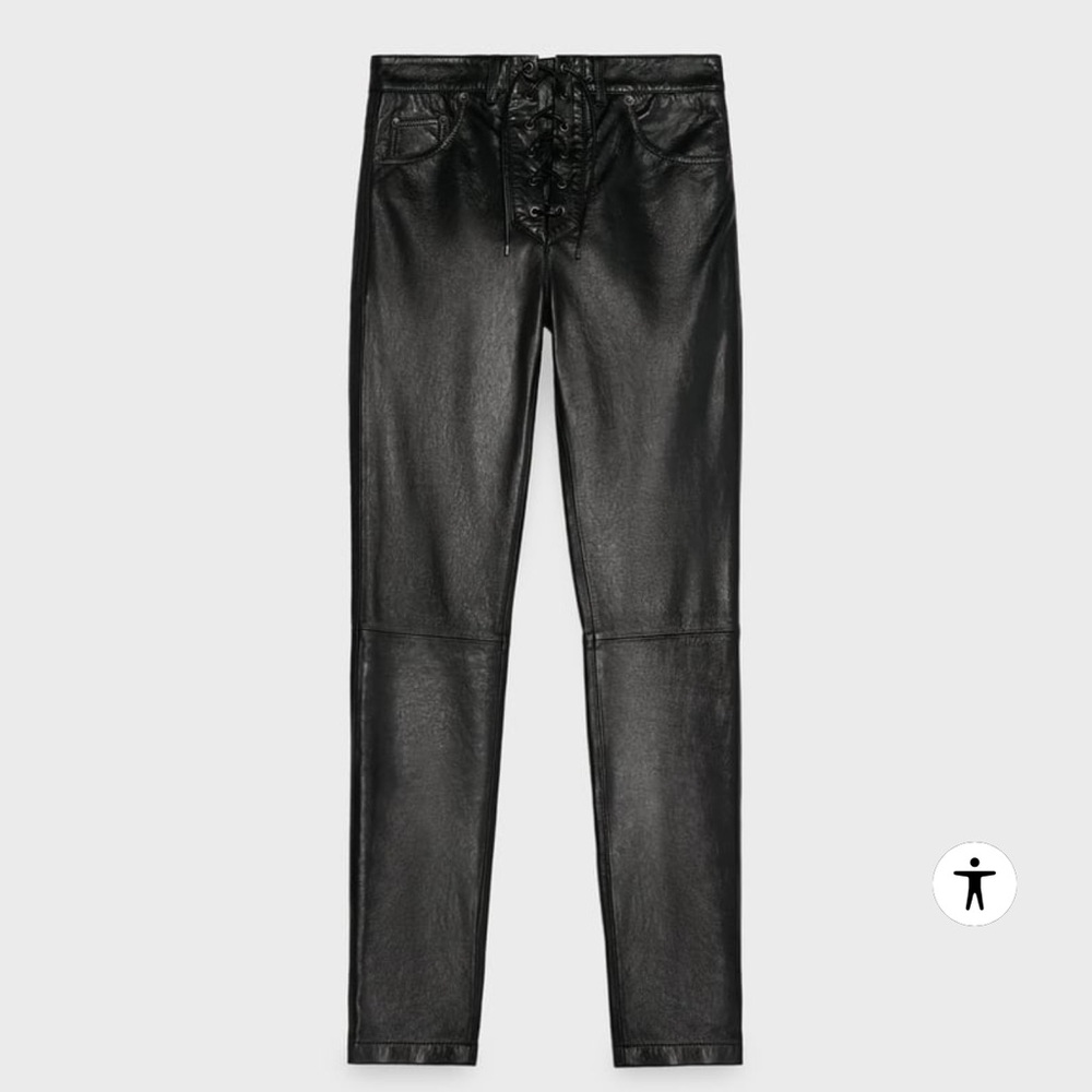Zara + Steven Meisel leather pants 🌟